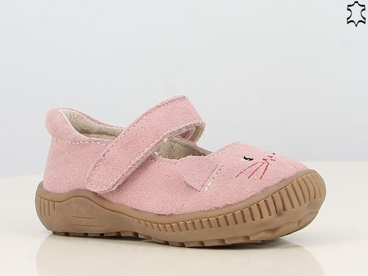 Picture of B178644 Pink Leather Shoes With Velcro And Cat Design 19-24
